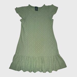 Olivia Rae New York | Sage Green Eyelet Lace Embroidered Dress | Size Small EUC